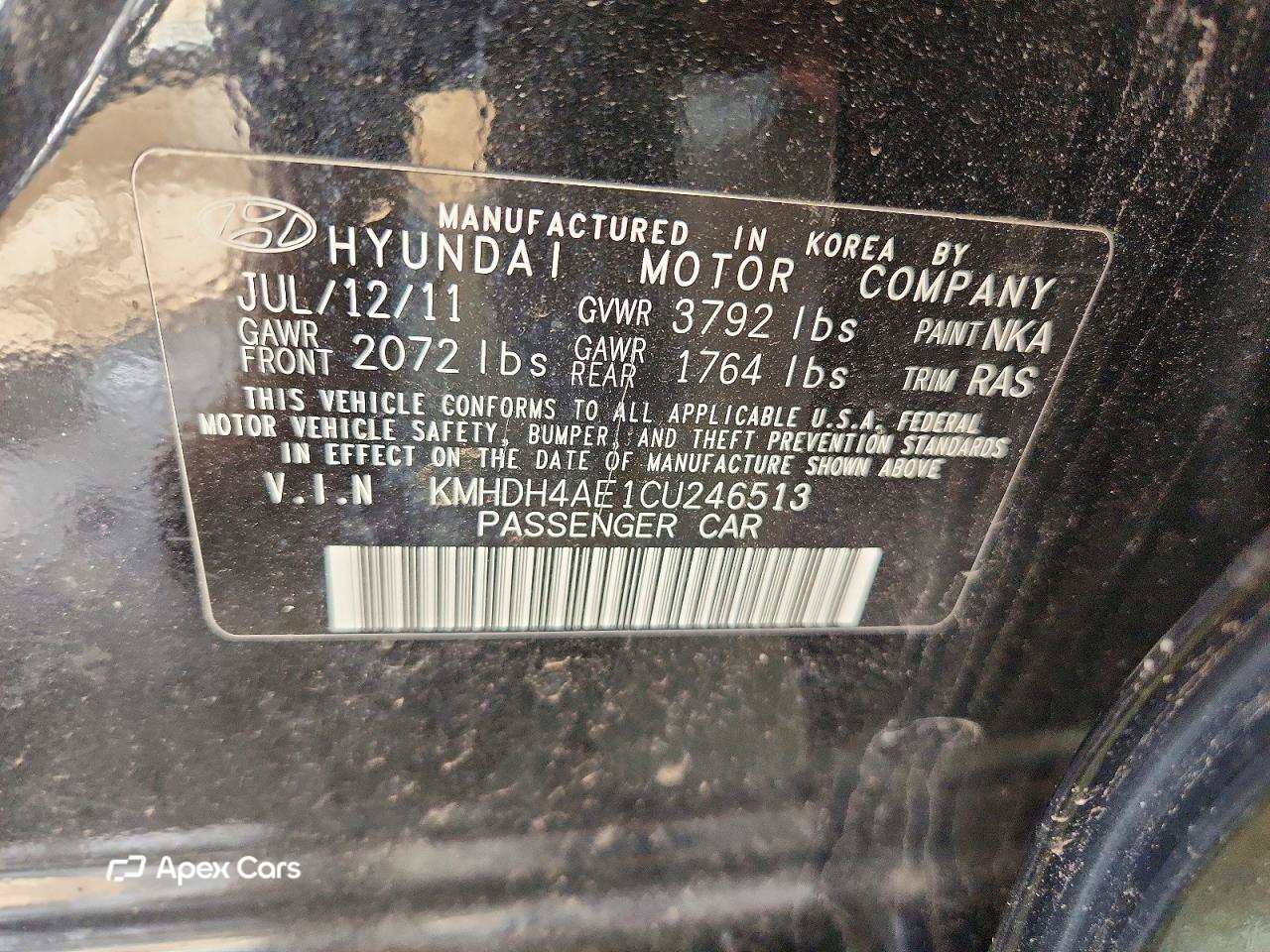 Hyundai Elantra 2012