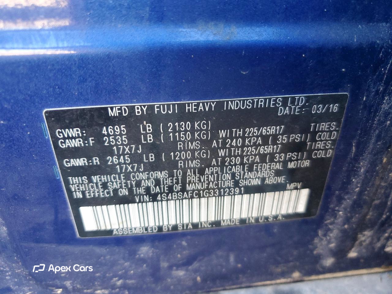 Subaru Outback 2016