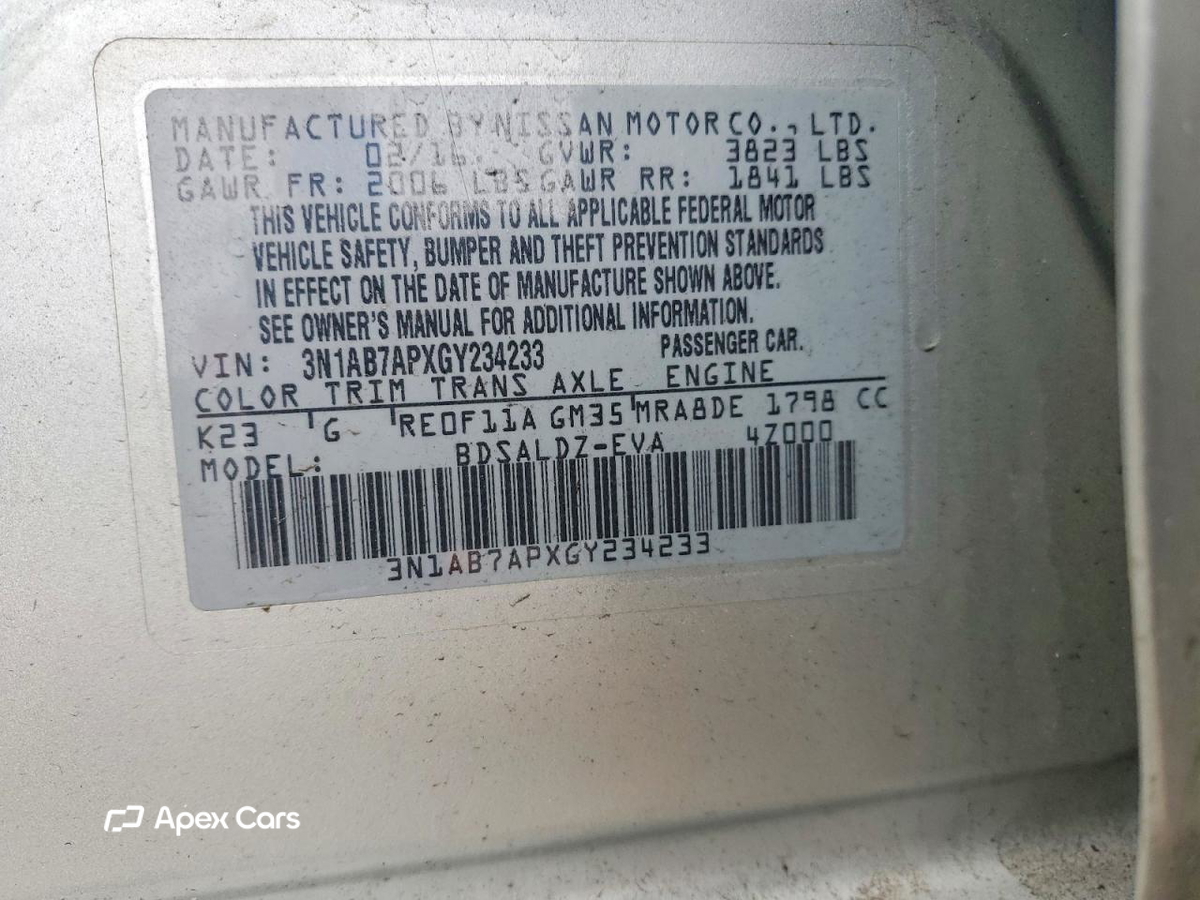 Nissan Sentra 2016