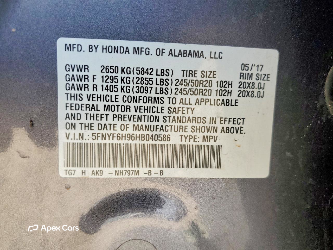 Honda Pilot 2017