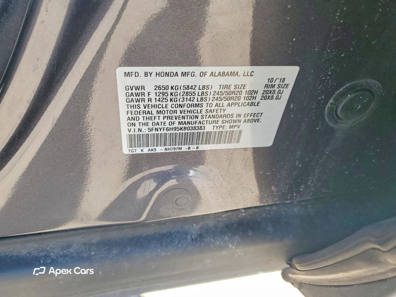 Honda Pilot 2019
