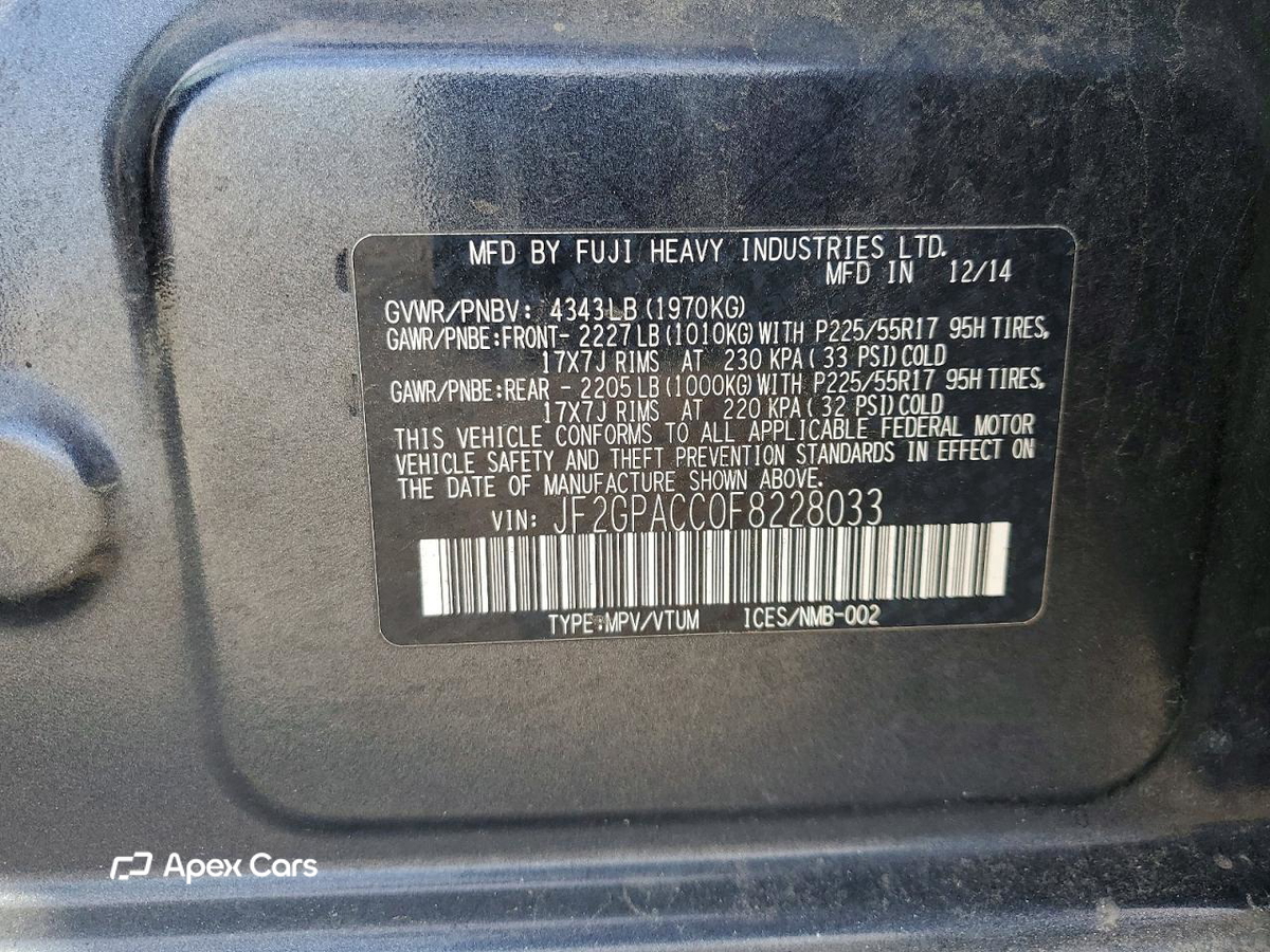 Subaru XV 2015