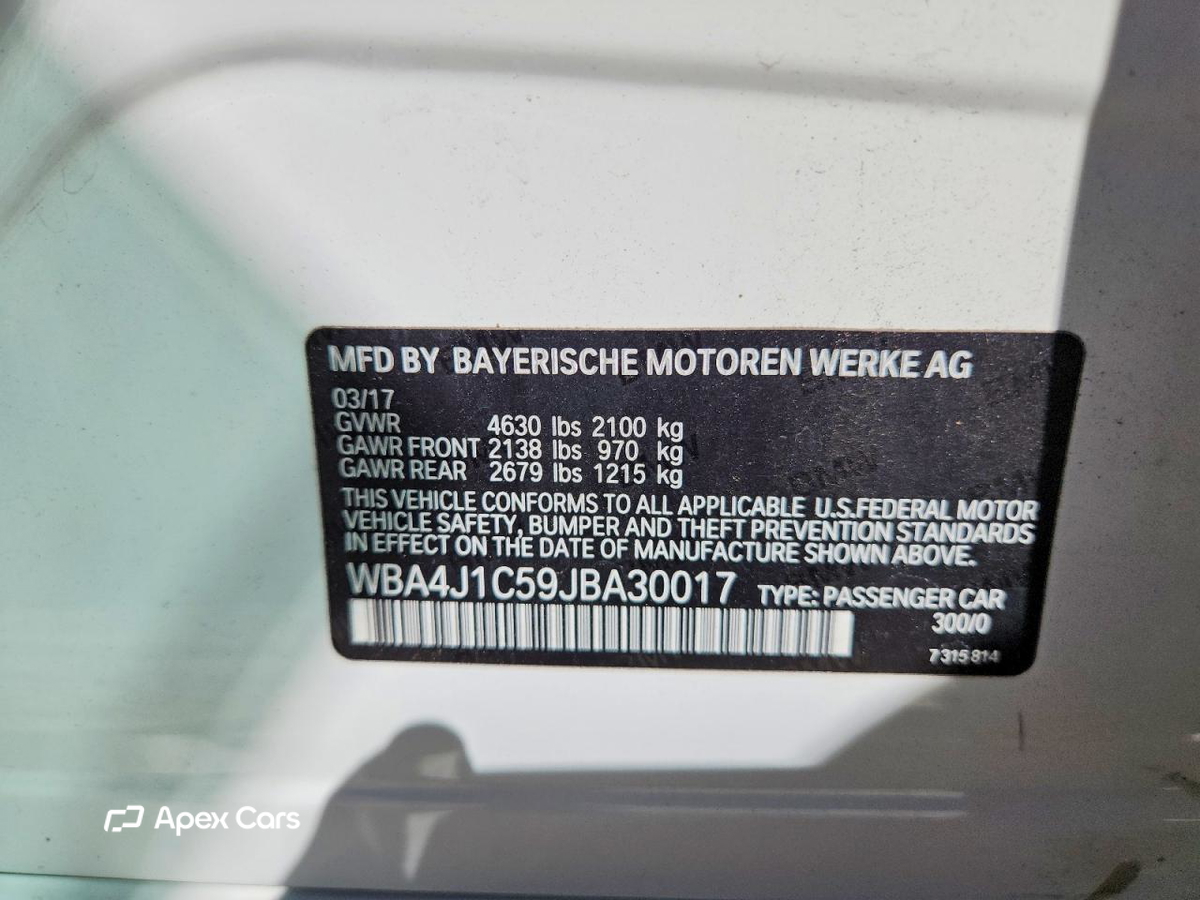 BMW Series 4 2018