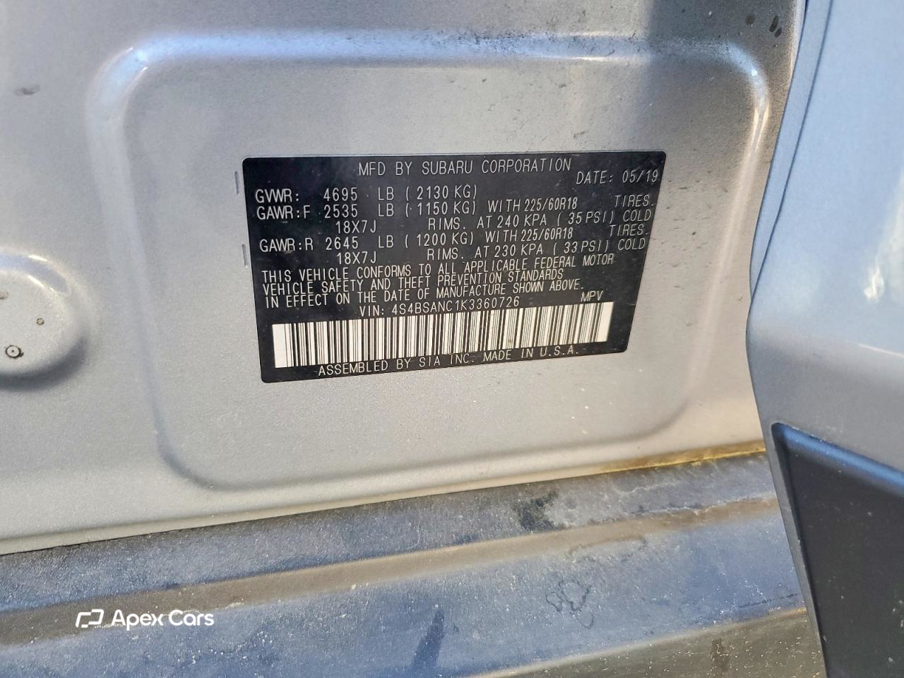 Subaru Outback 2019