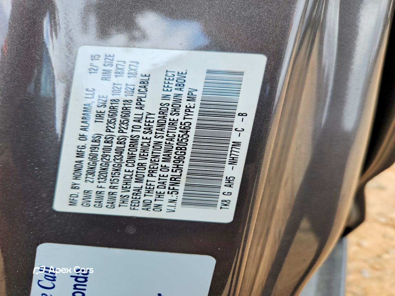 Honda Odyssey 2016