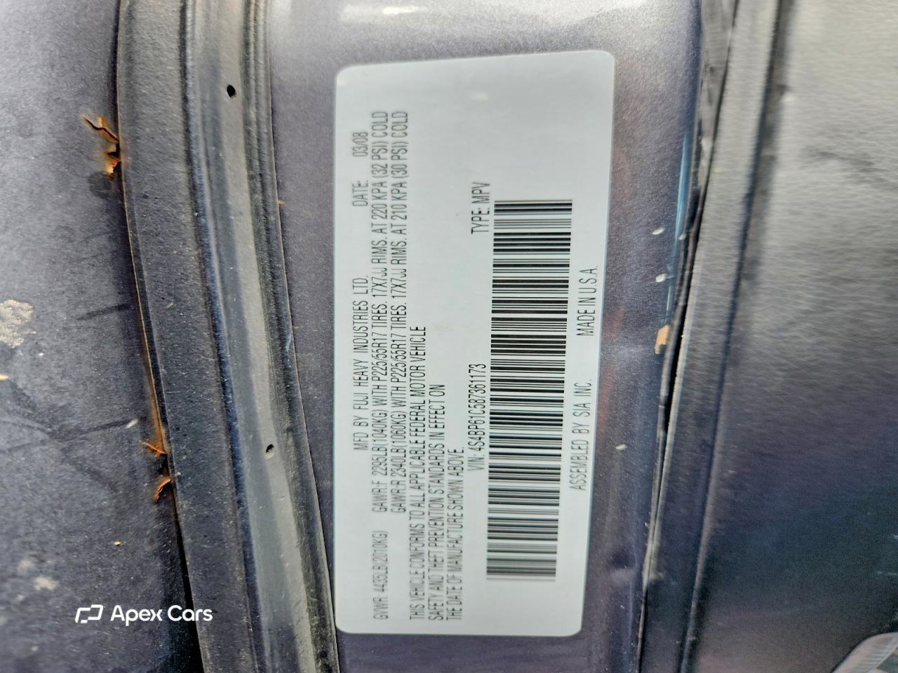 Subaru Outback 2008