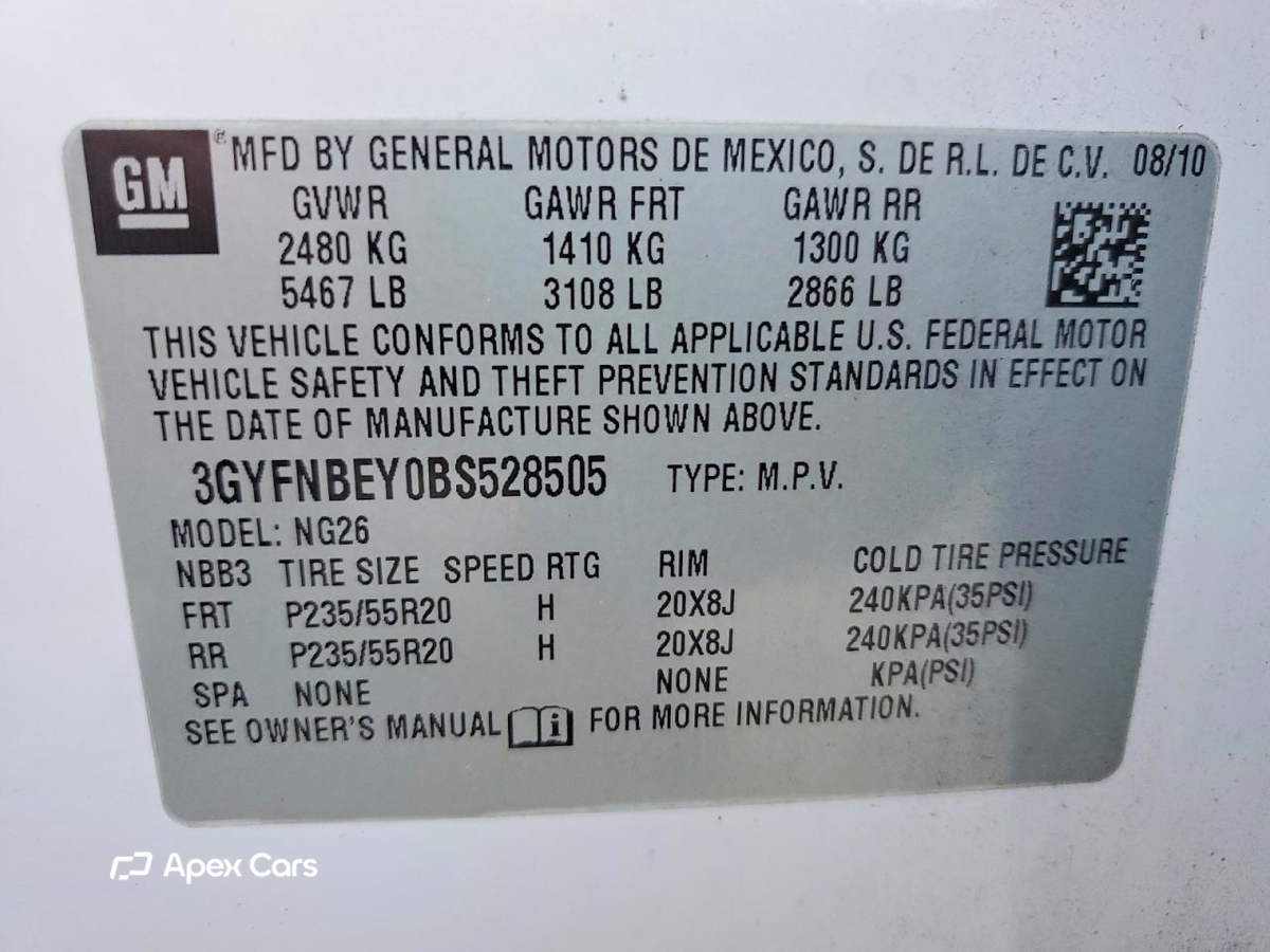 Cadillac SRX 2011