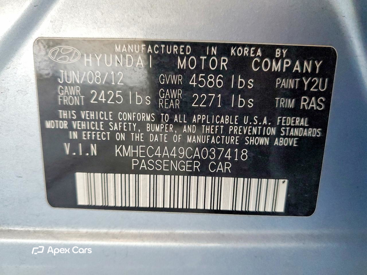 Hyundai Sonata 2012