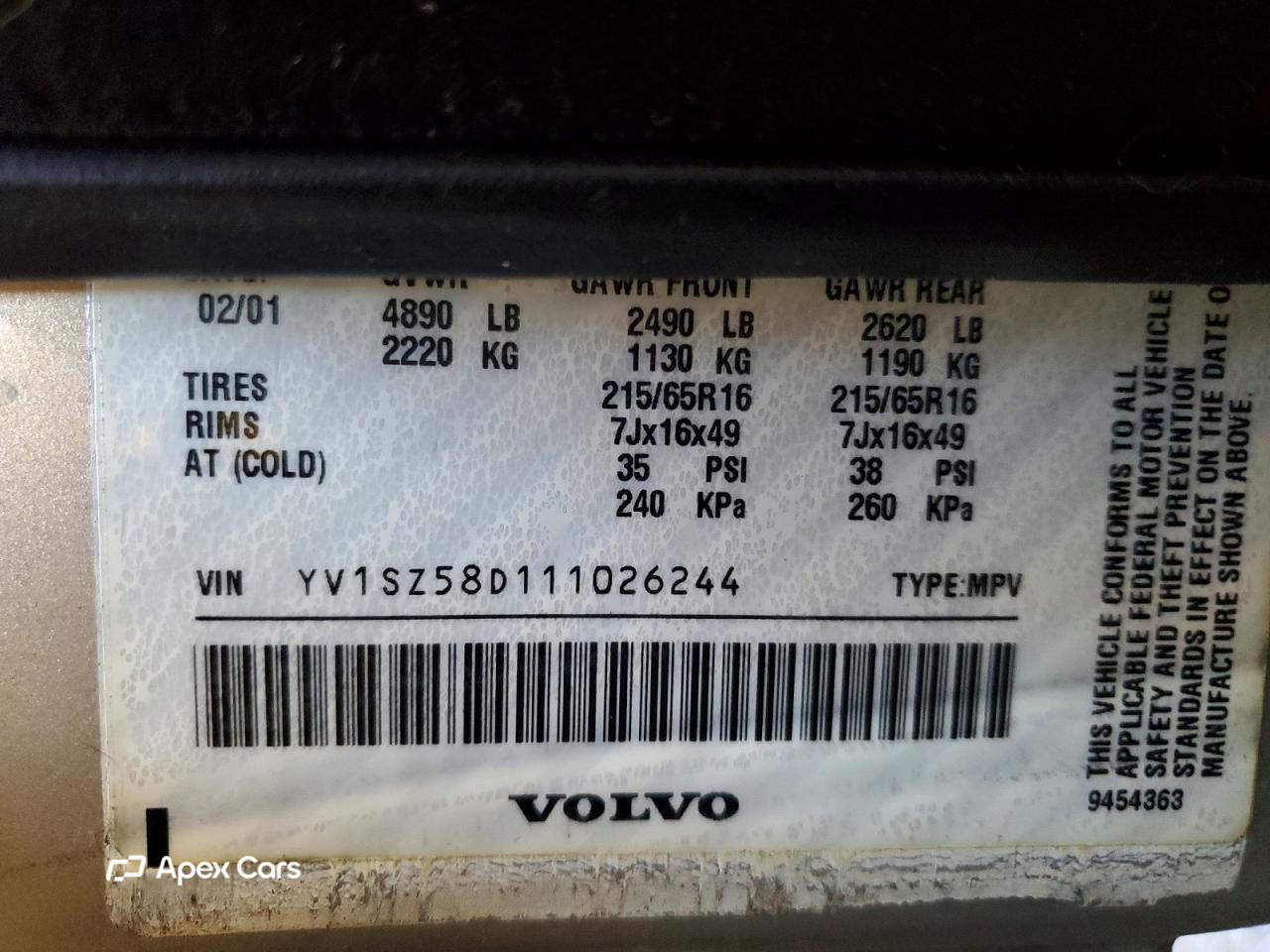 Volvo V70 2001
