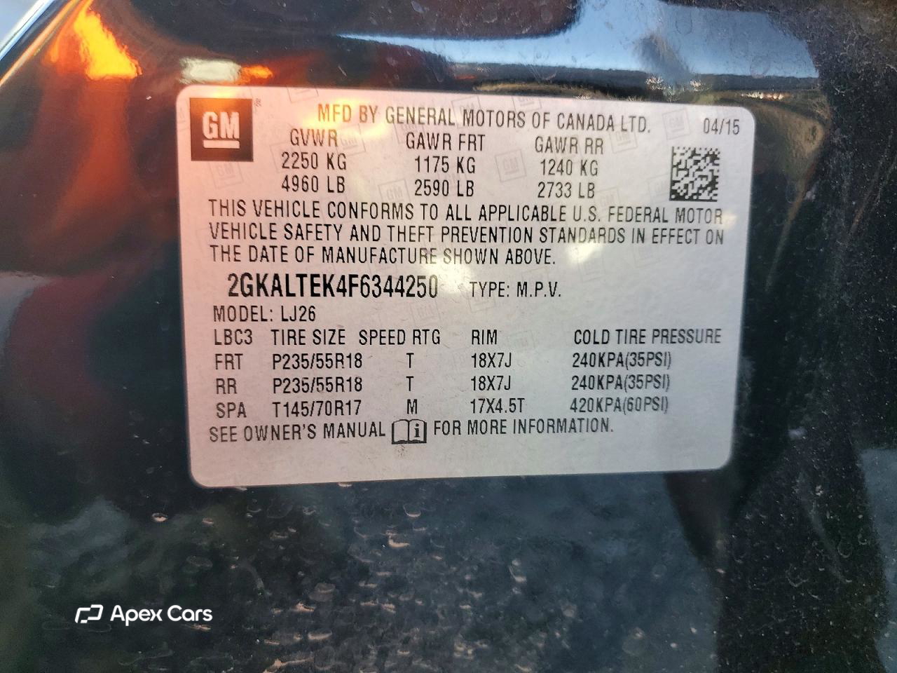 GMC Terrain 2015