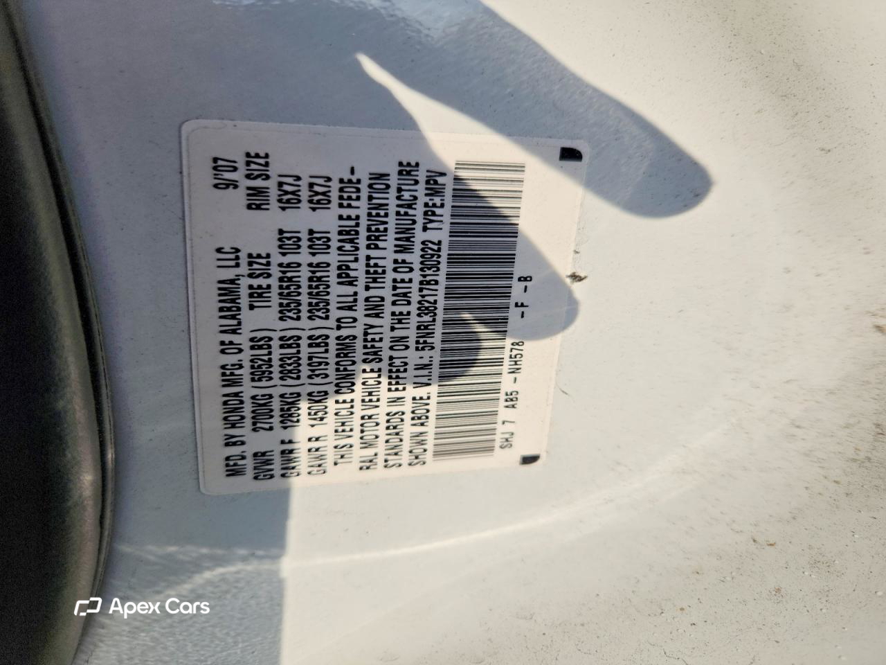 Honda Odyssey 2007