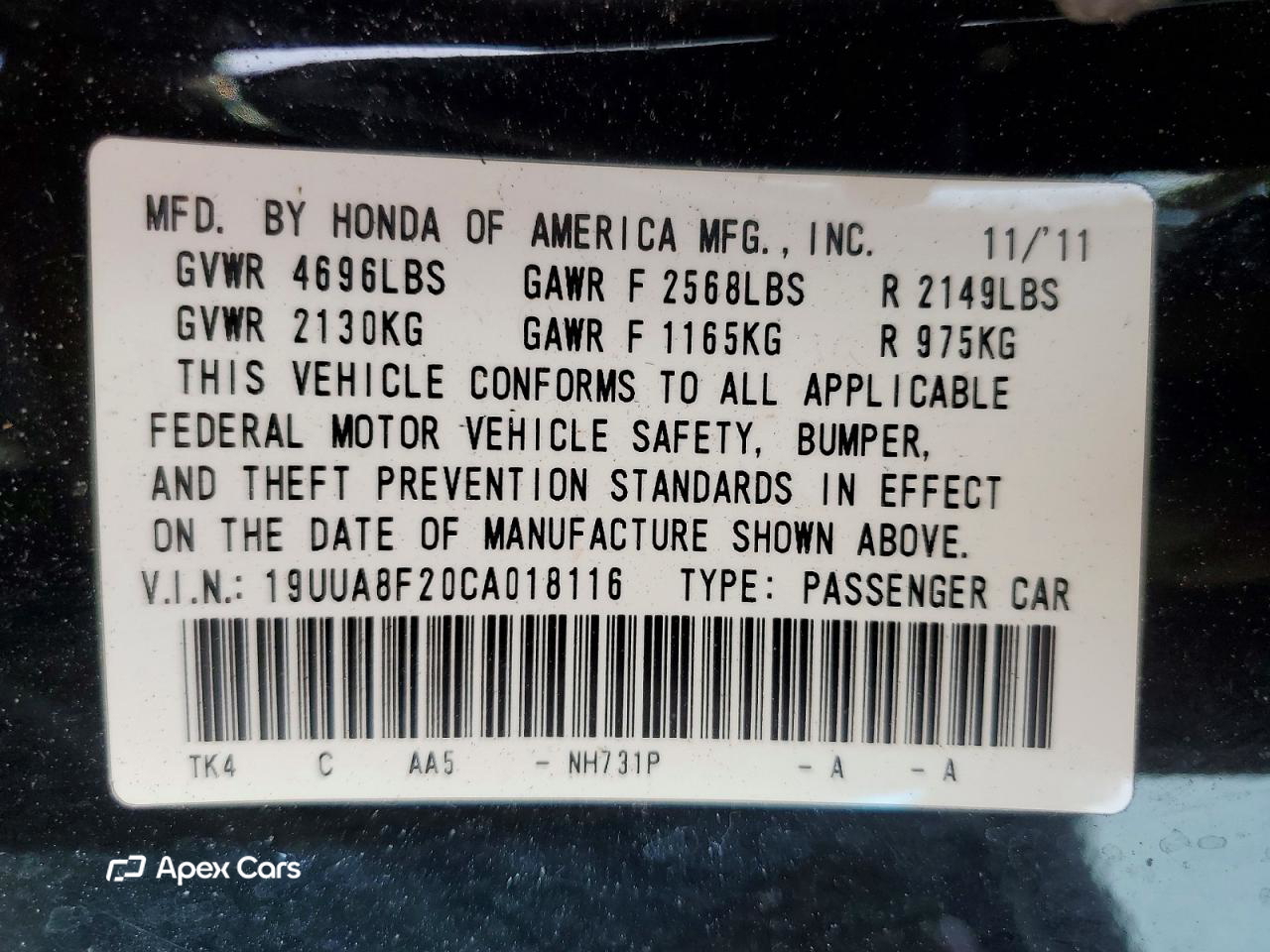 Acura TL 2012