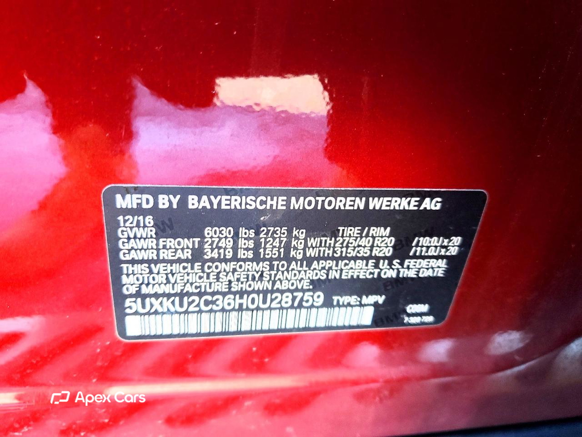 BMW X6 2017
