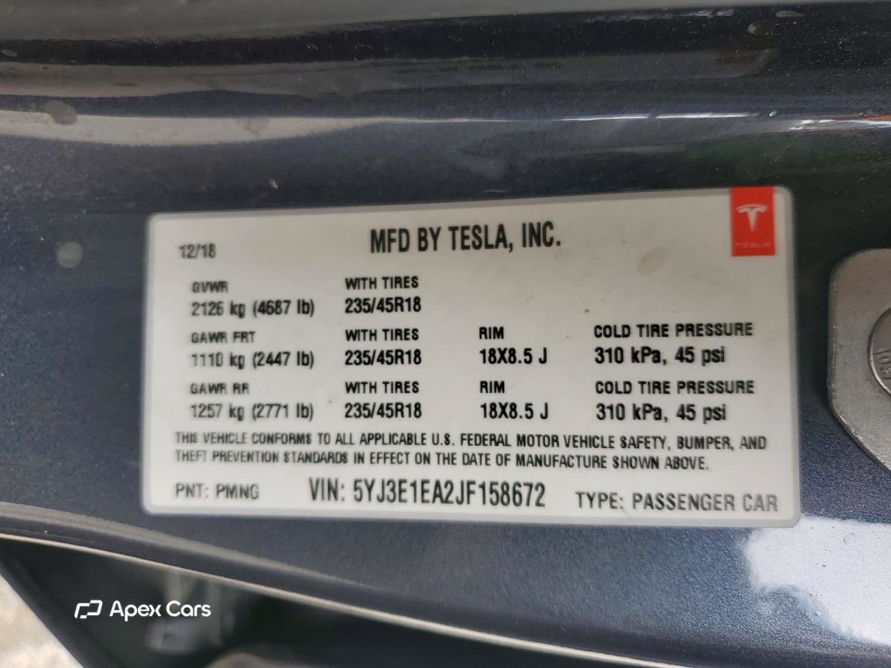 Tesla Model 3 2018