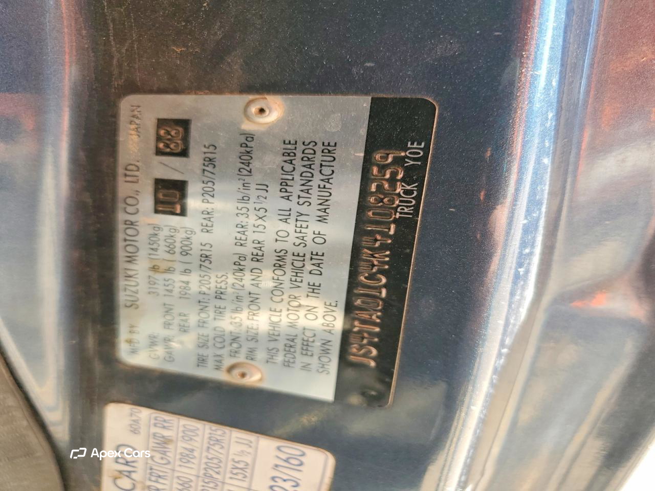 Suzuki Sidekick 1989