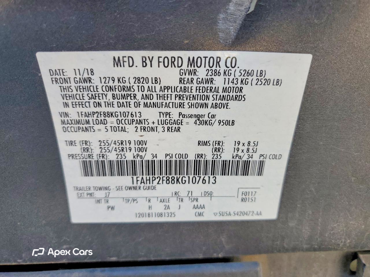 Ford Taurus 2019