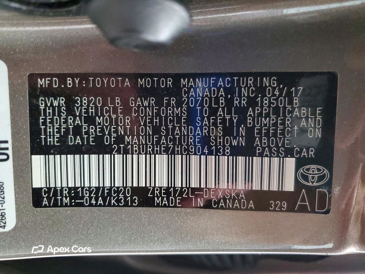 Toyota Corolla 2017