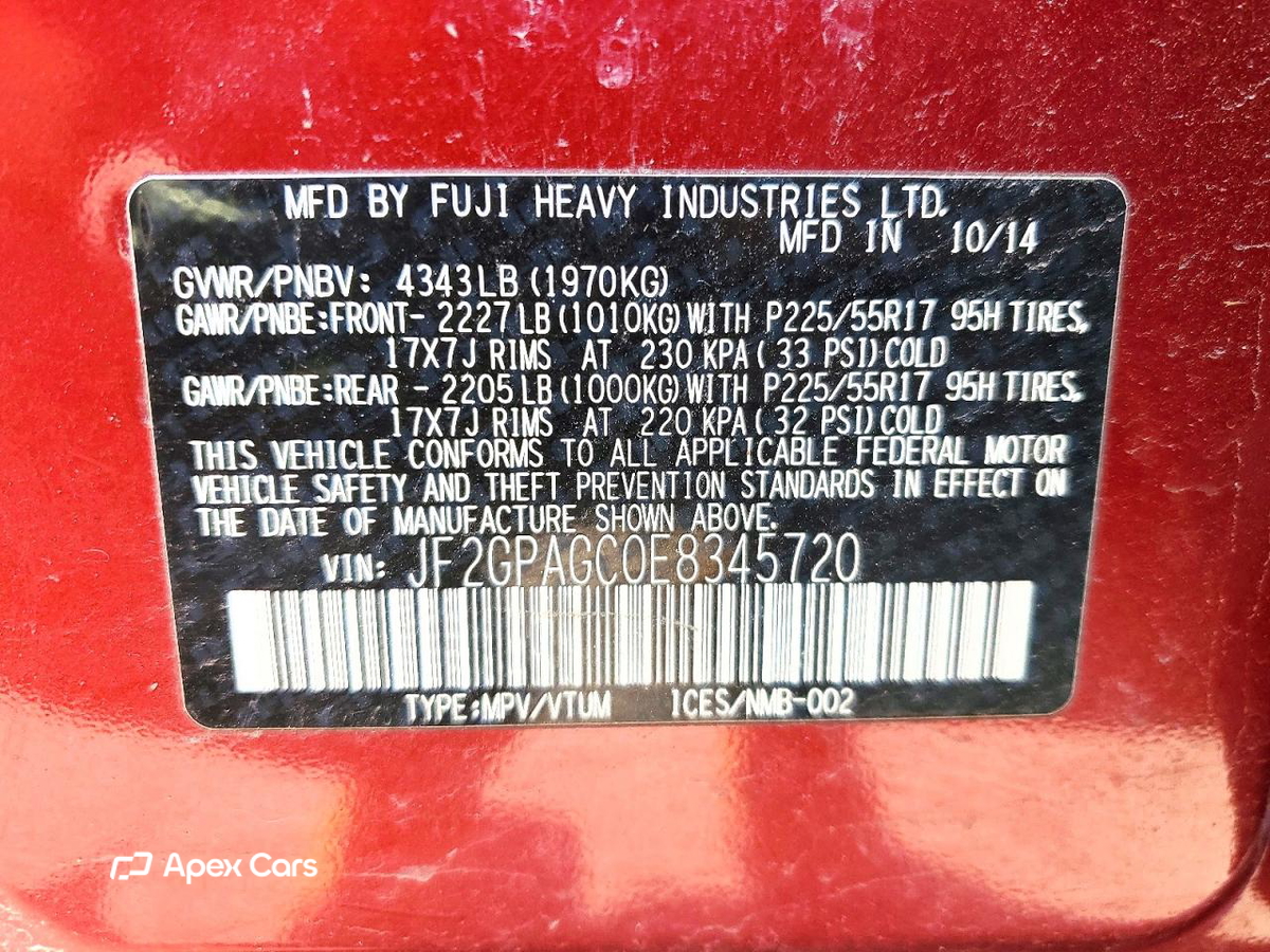 Subaru XV 2014