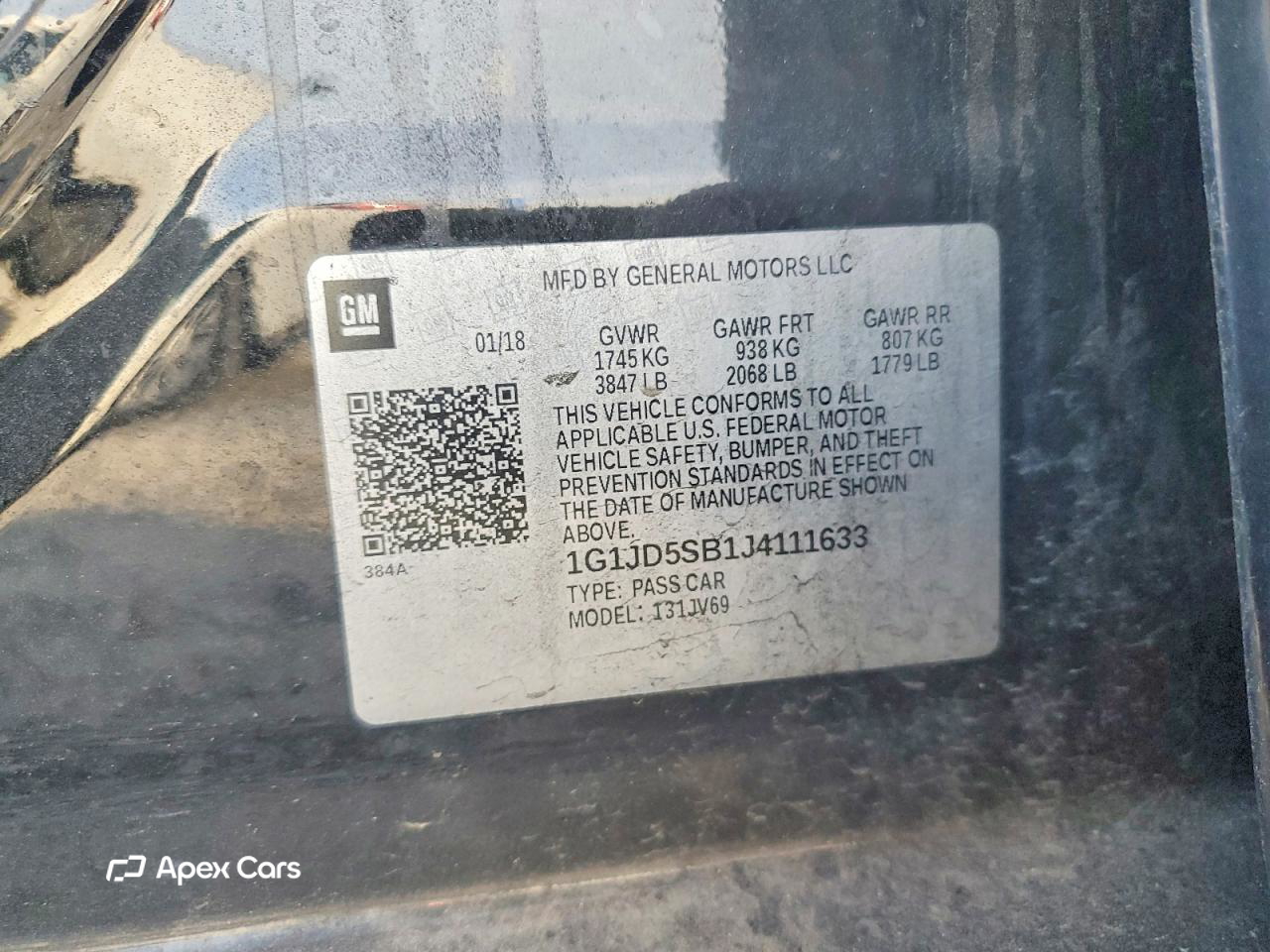 Chevrolet Sonic 2018