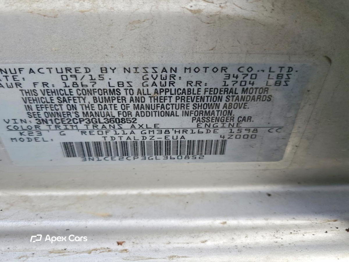 Nissan Versa 2016