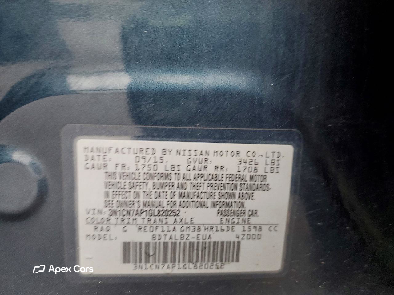 Nissan Versa 2016