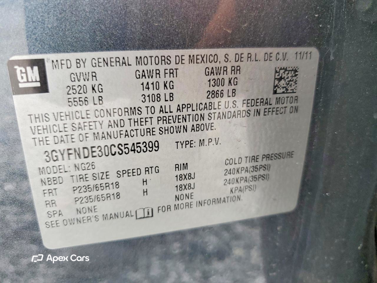Cadillac SRX 2012