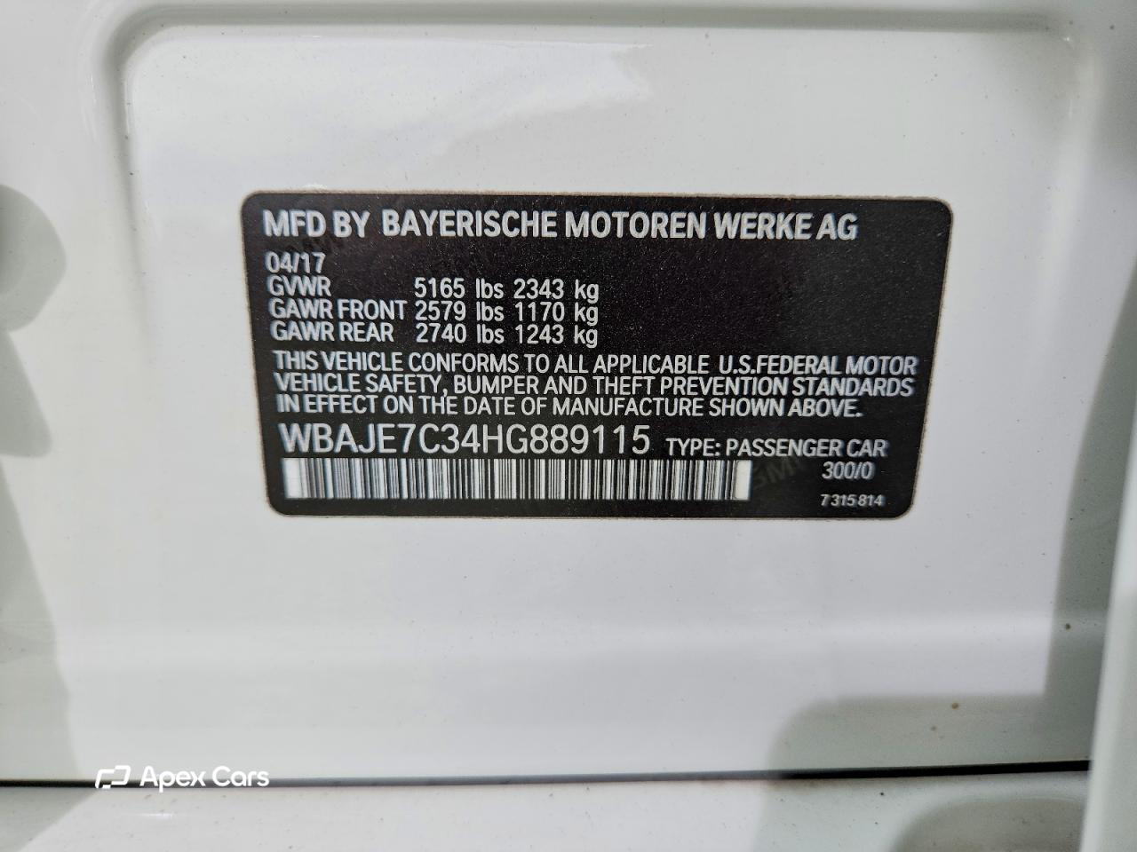 BMW Series 5 2017