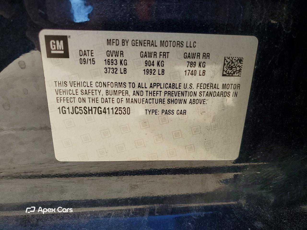 Chevrolet Sonic 2016