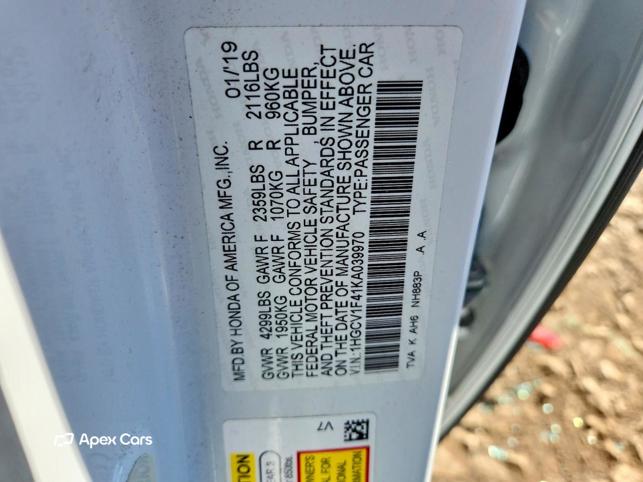 Honda Accord 2019