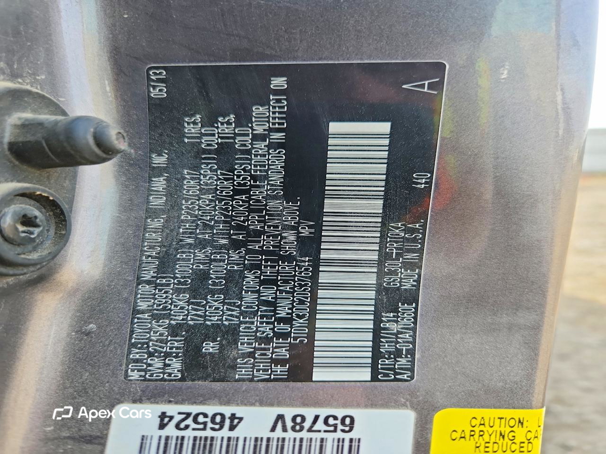 Toyota Sienna 2013