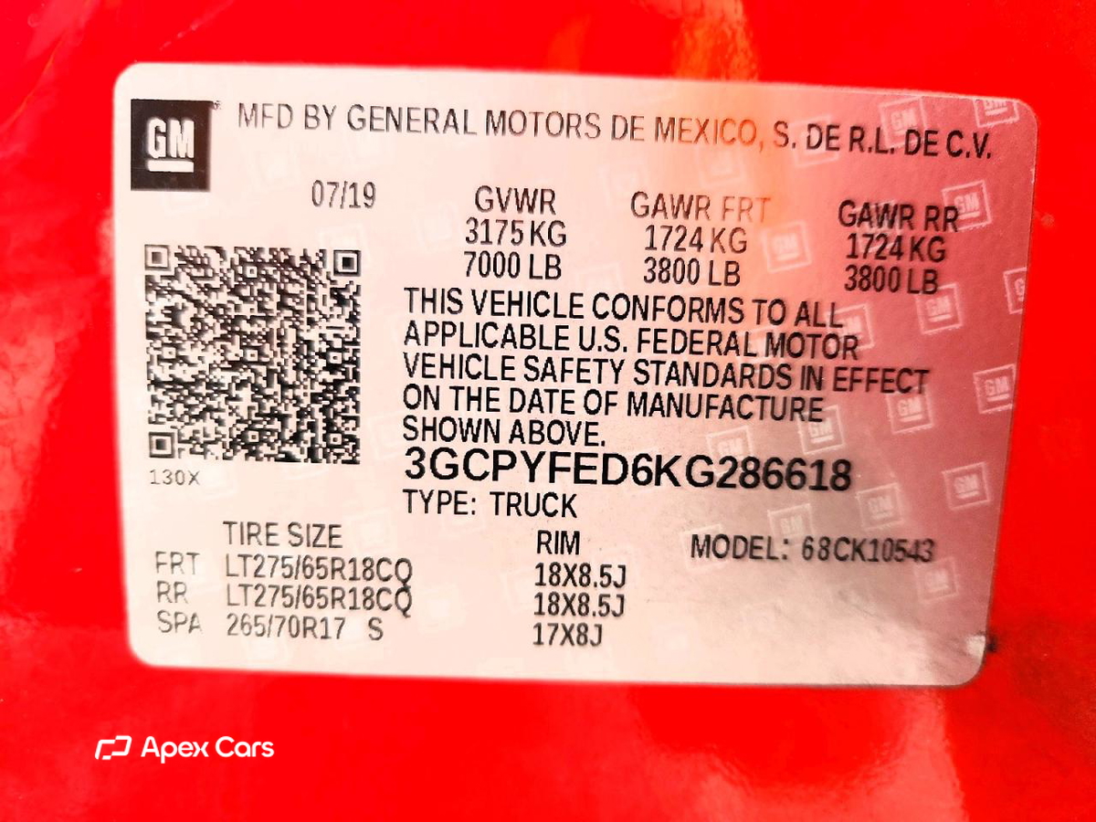 Chevrolet Silverado 2019