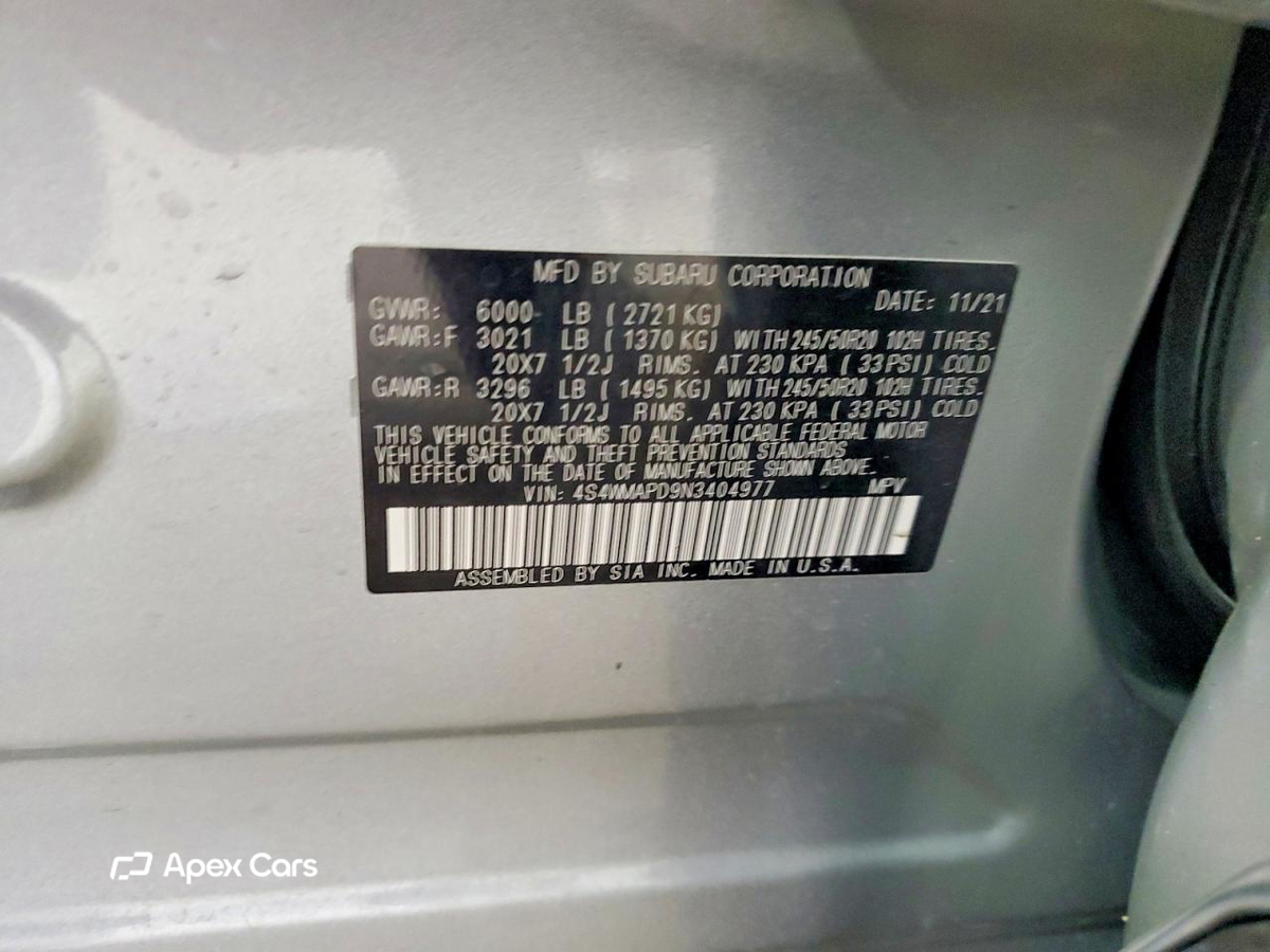 Subaru Ascent 2022
