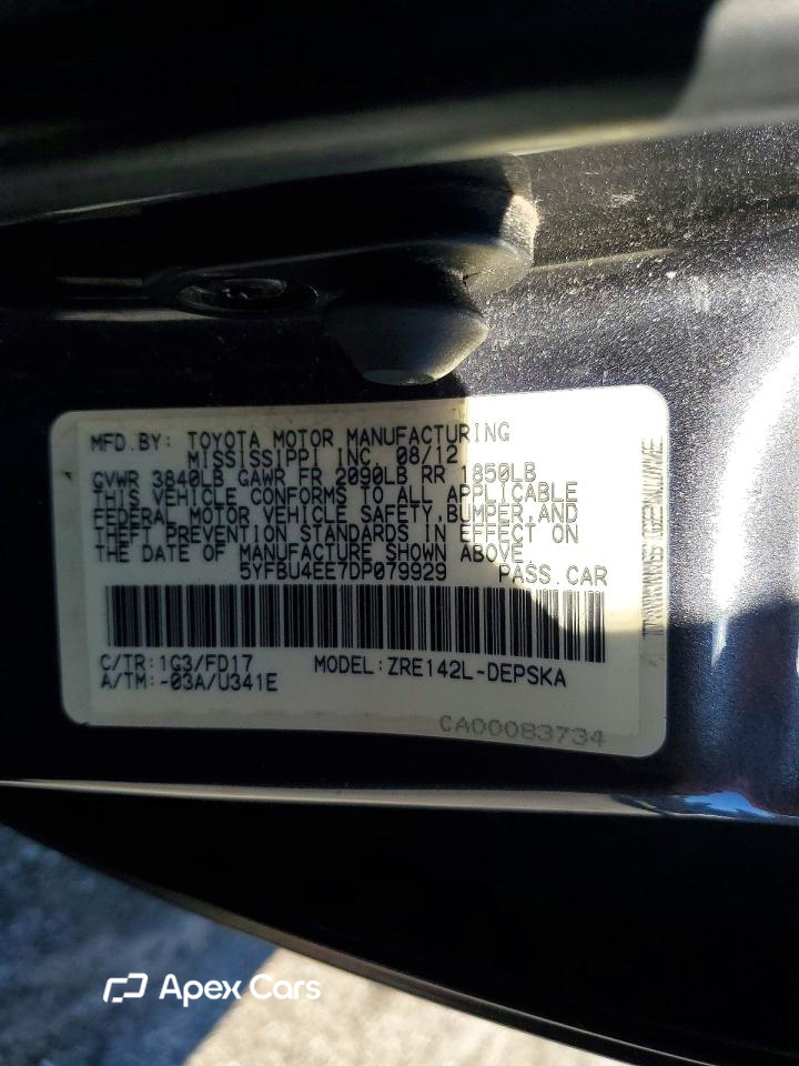Toyota Corolla 2013