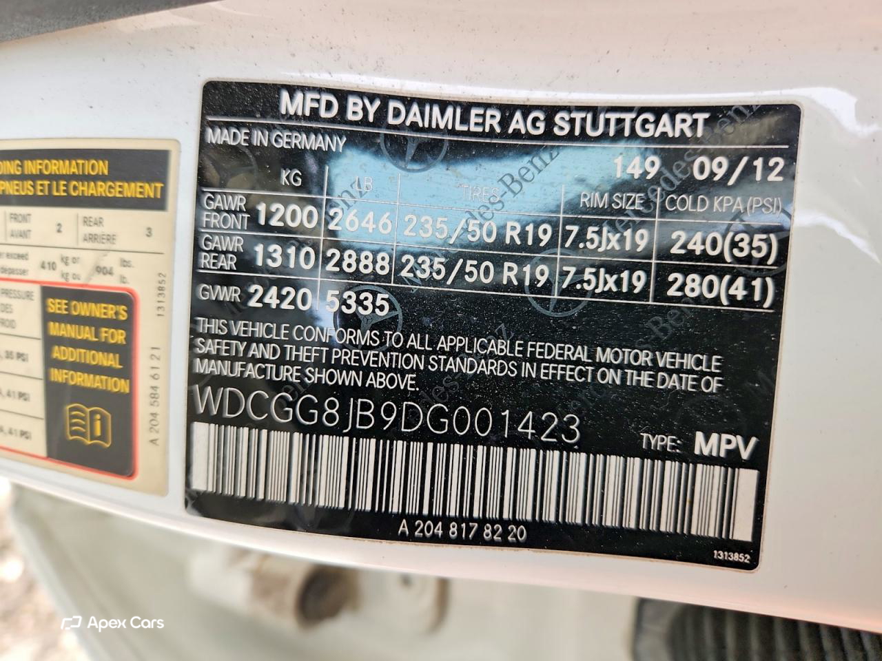 Mercedes-Benz GLK-klasse 2013