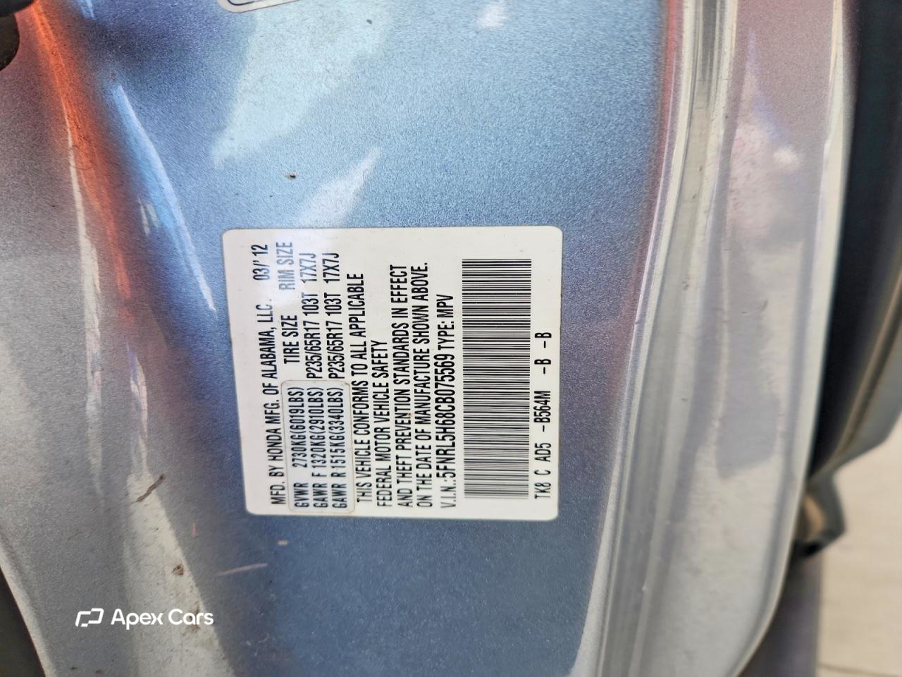 Honda Odyssey 2012
