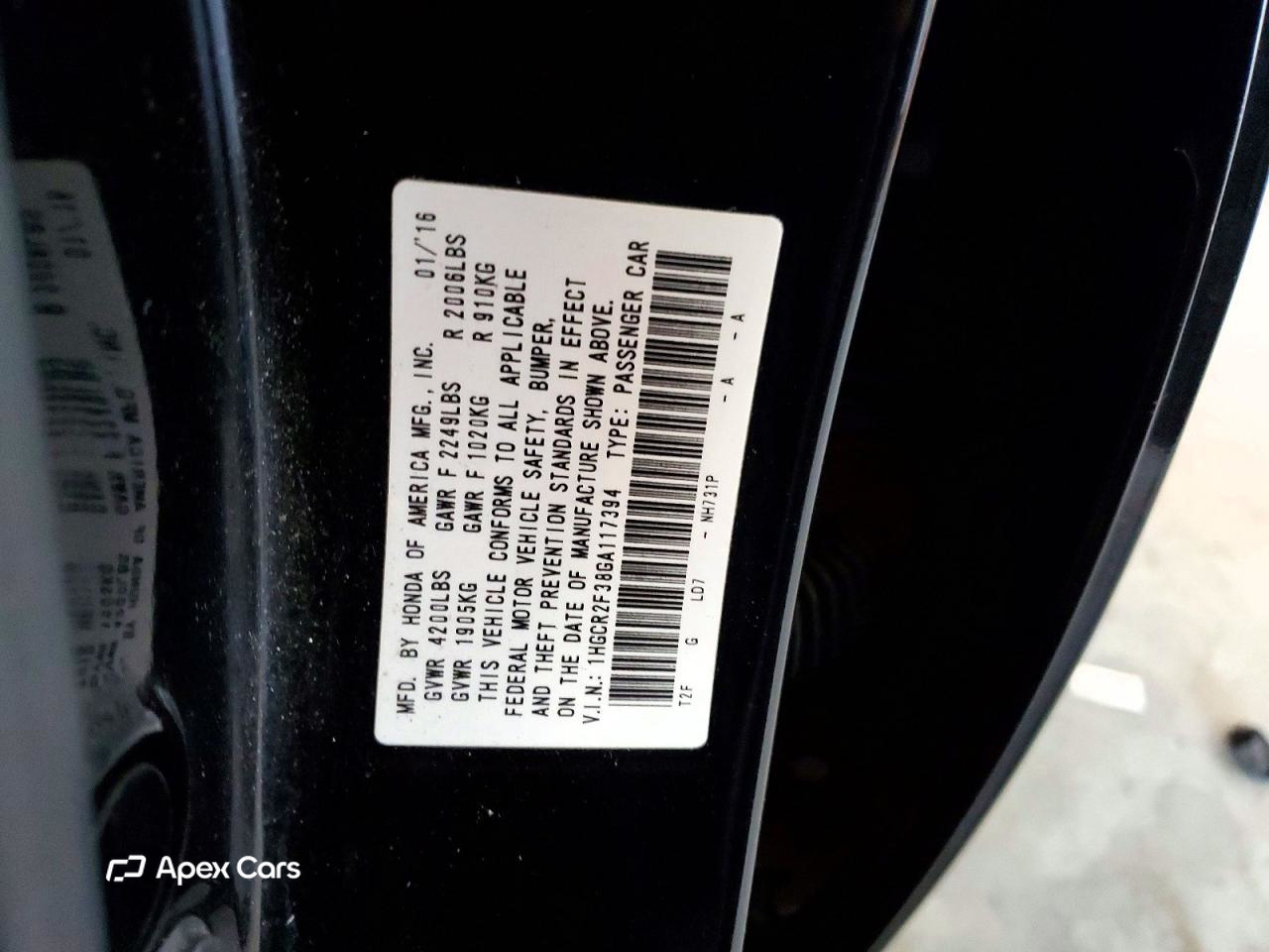Honda Accord 2016
