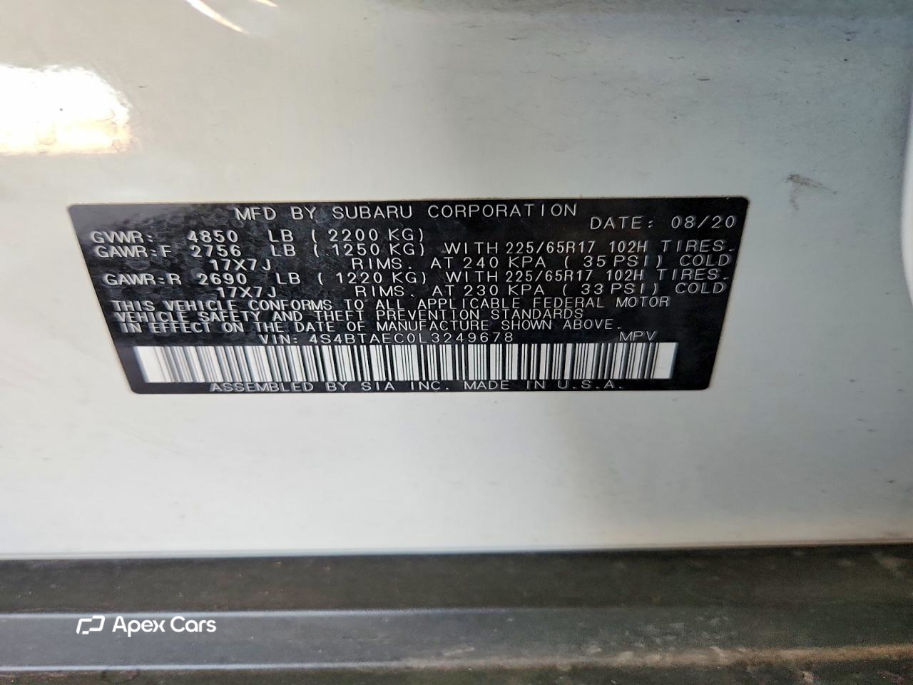Subaru Outback 2020