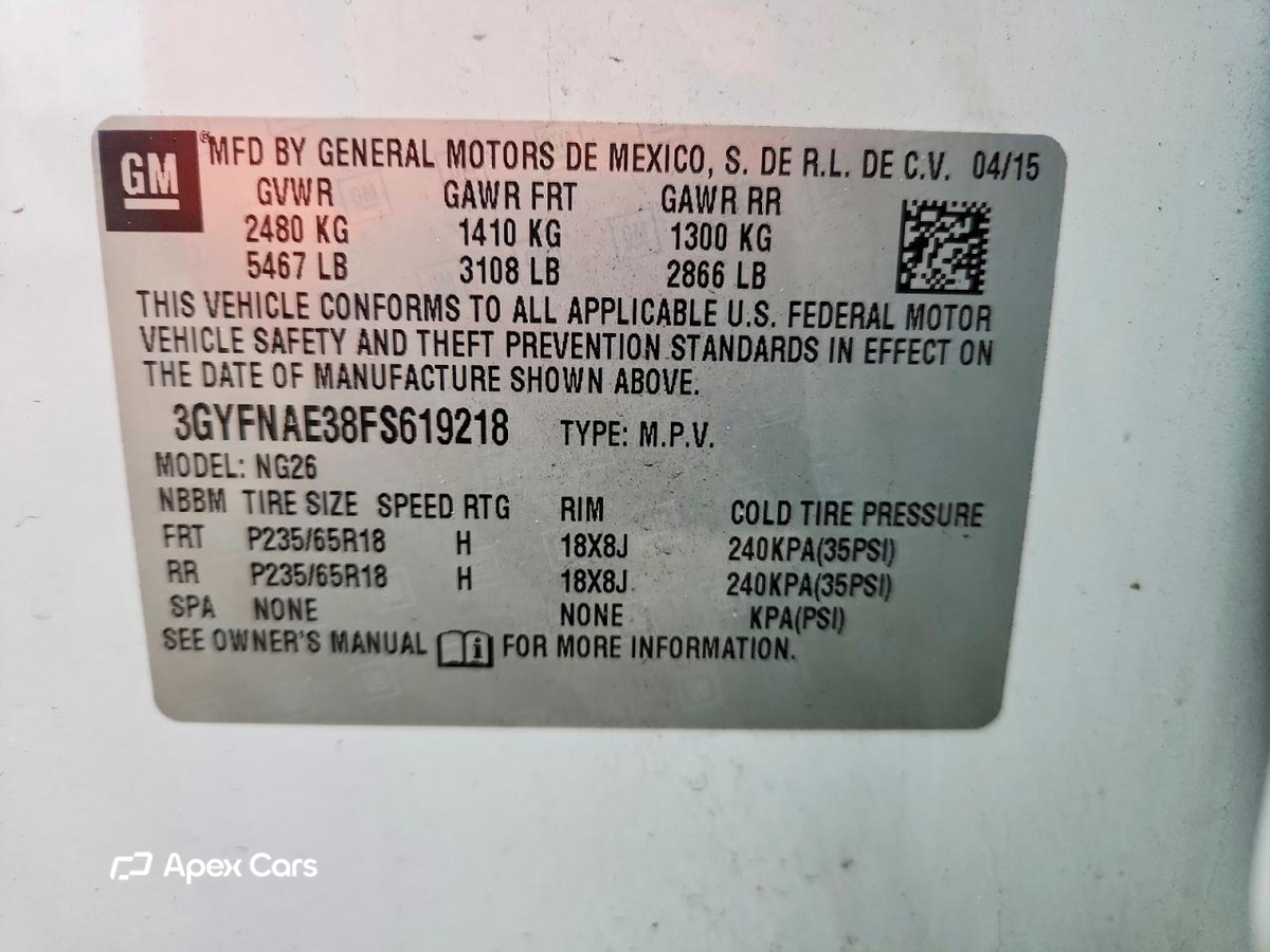 Cadillac SRX 2015