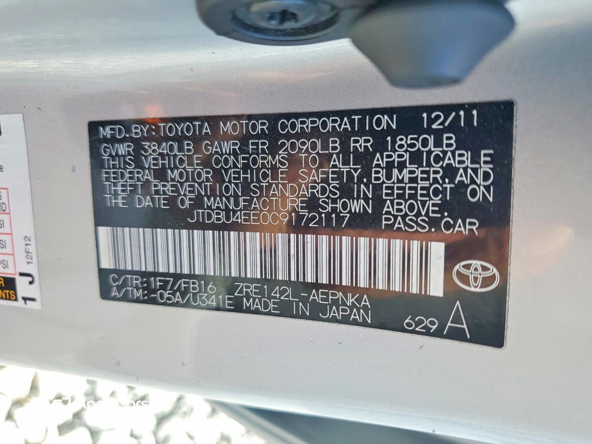 Toyota Corolla 2012