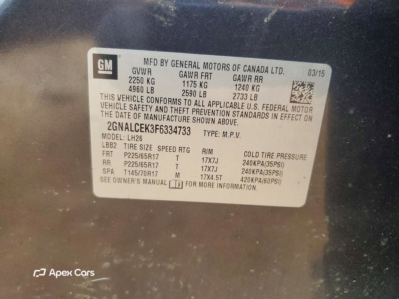 Chevrolet Equinox 2015