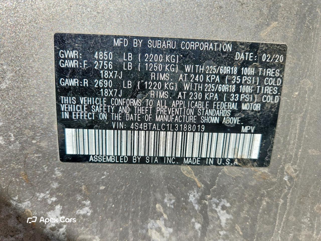 Subaru Outback 2020