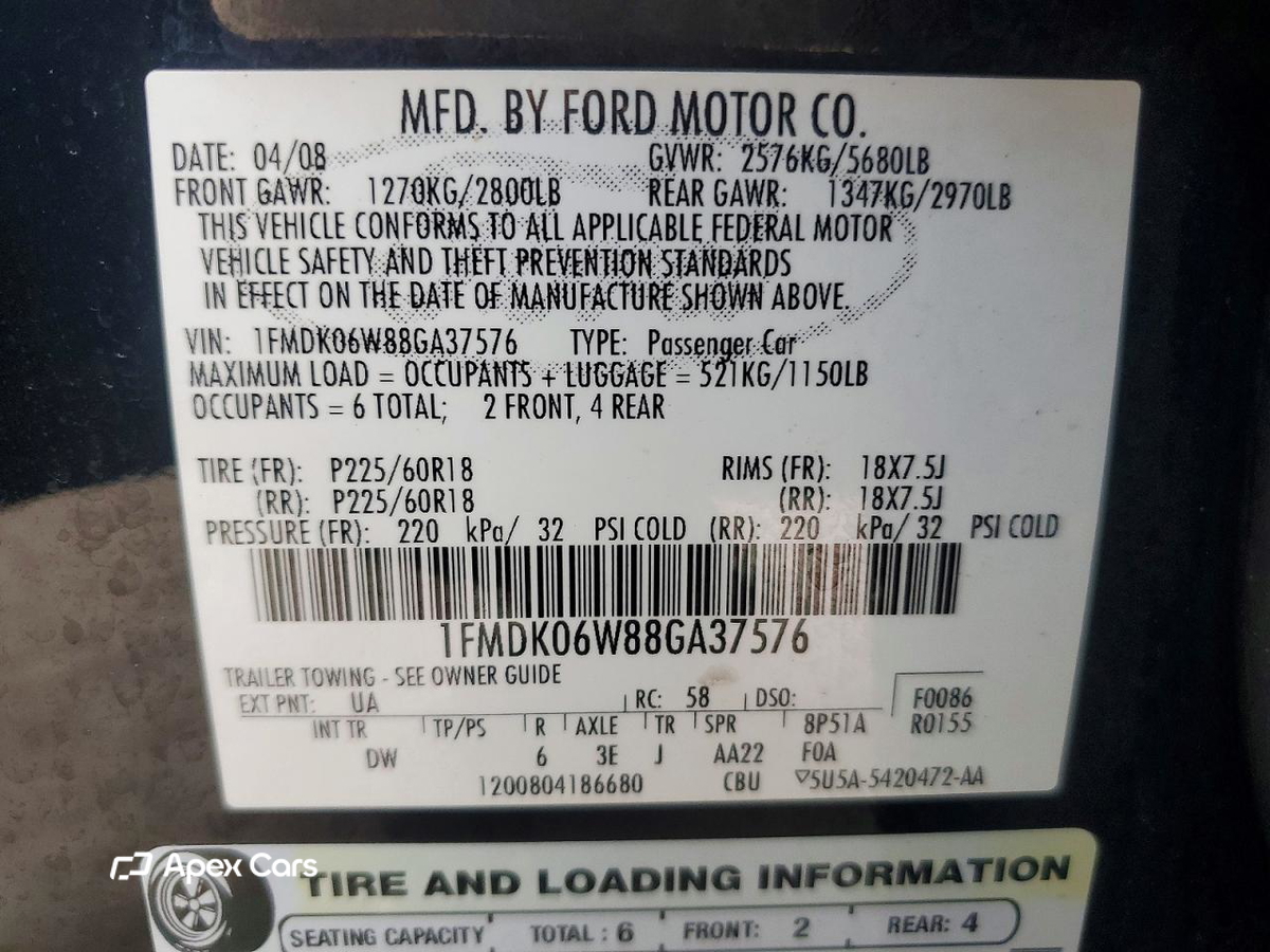 Ford Taurus 2008