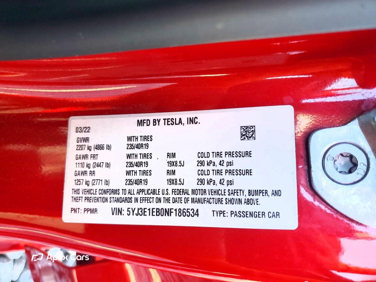 Tesla Model 3 2022