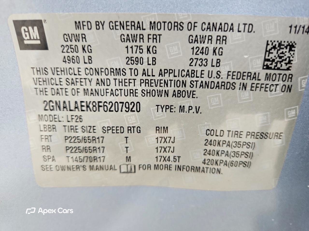 Chevrolet Equinox 2015