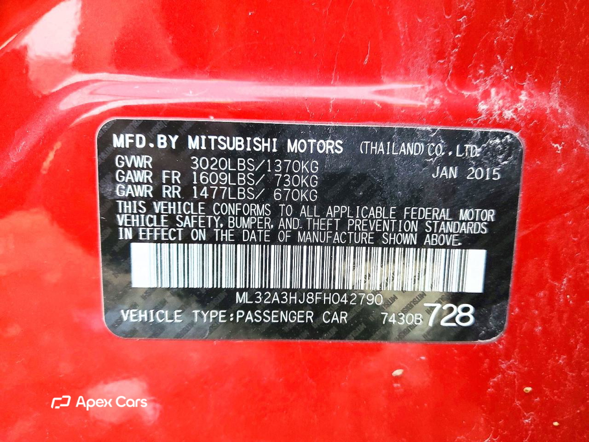 Mitsubishi Mirage 2015