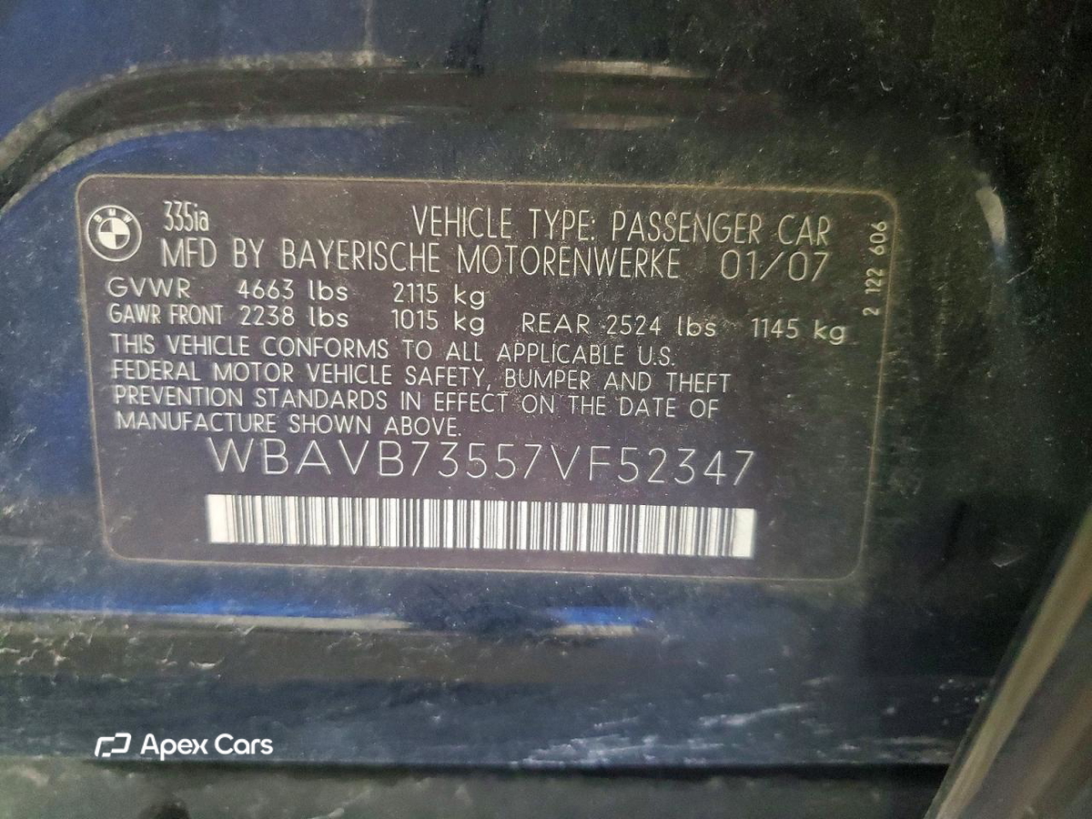 BMW Series 3 2007