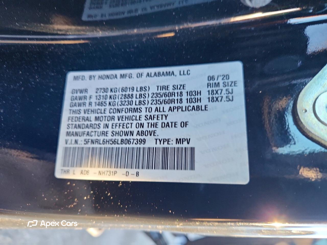 Honda Odyssey 2020