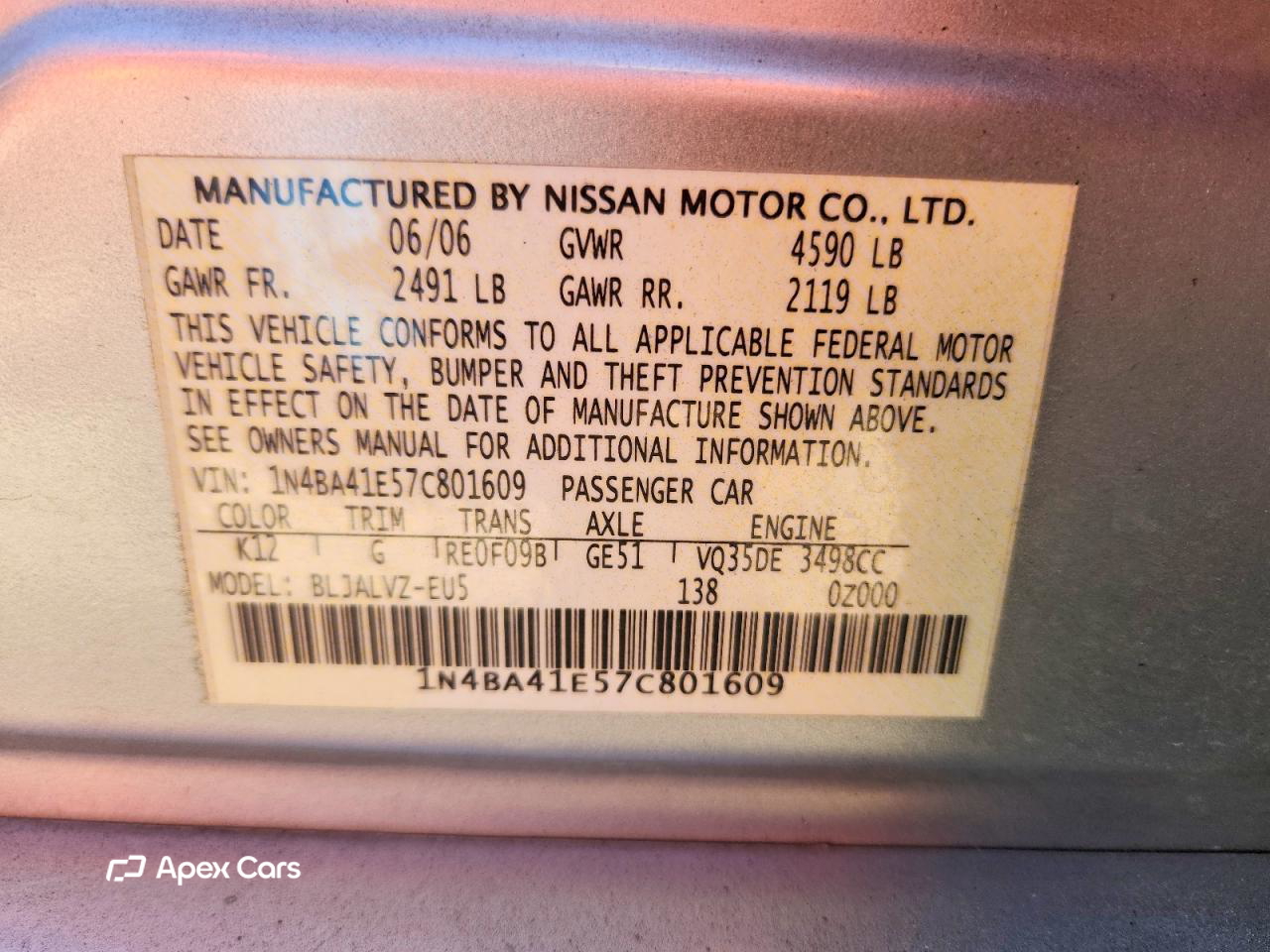 Nissan Maxima 2007