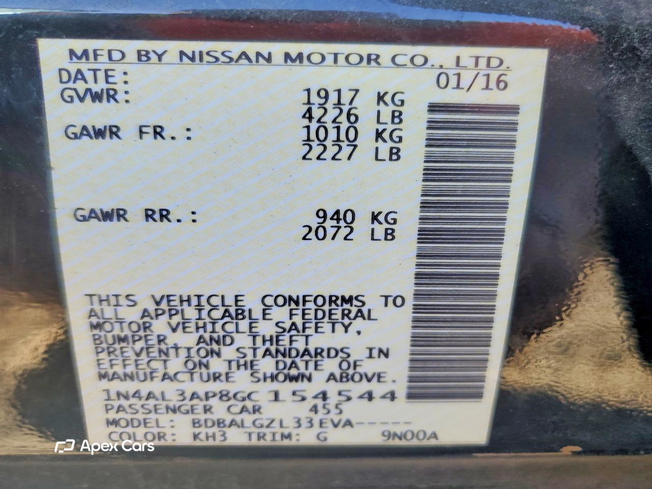 Nissan Altima 2016