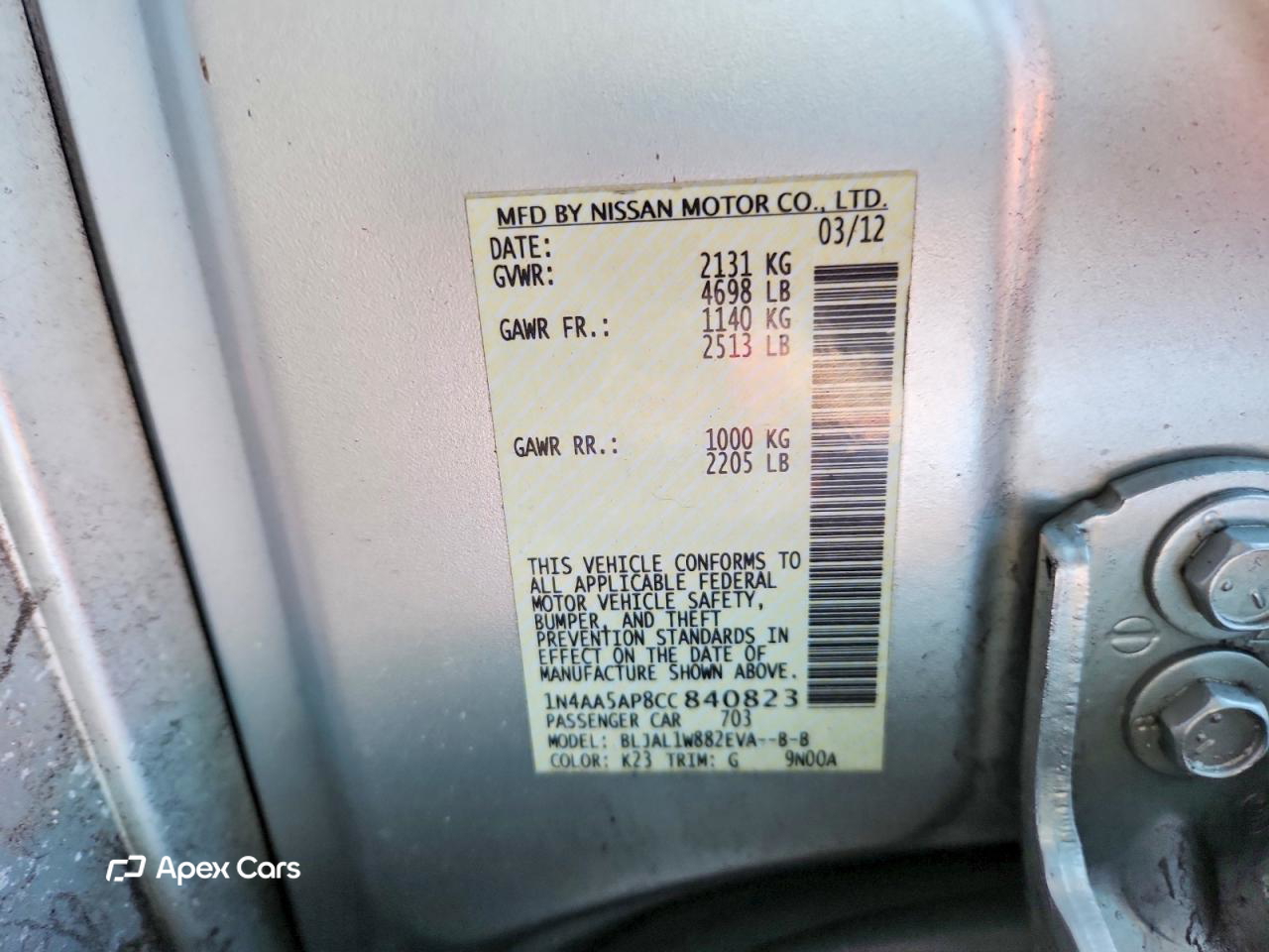 Nissan Maxima 2012